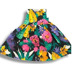 Vintage Swat Kids Botanical print dress